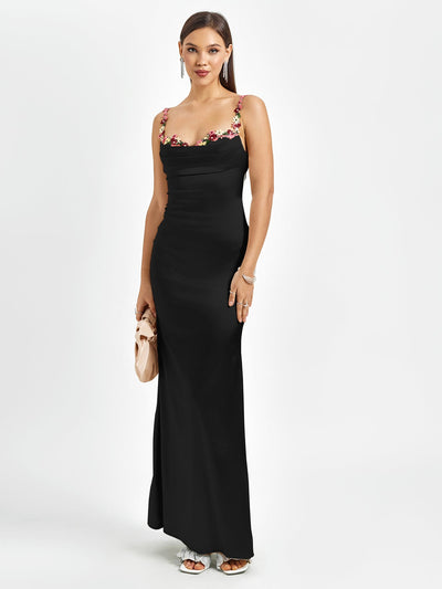 ROBE EN SATIN FIORELLA ROBE MAXI