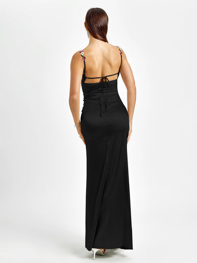 ROBE EN SATIN FIORELLA ROBE MAXI