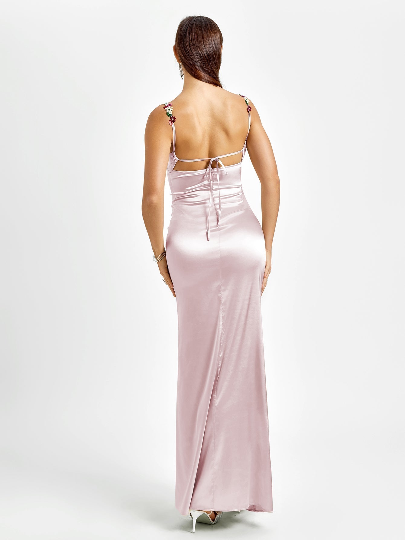 ROBE EN SATIN FIORELLA ROBE MAXI