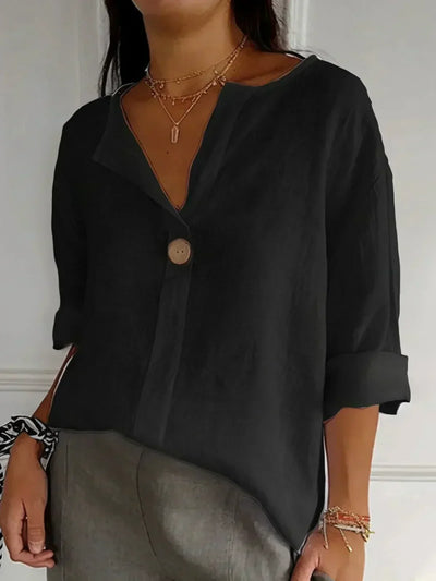 MODEDIVINE | SABRINA Blouse décontractée à col en V