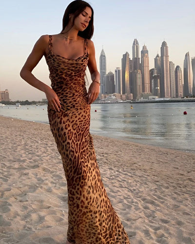 MODEDIVINE | FAY Robe de soirée Tigre