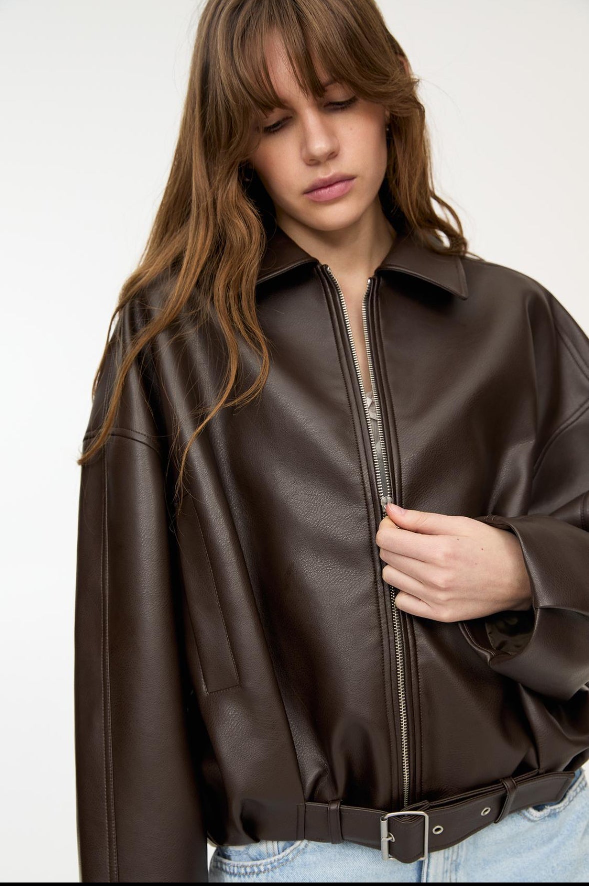CLAIRE Veste en cuir virale