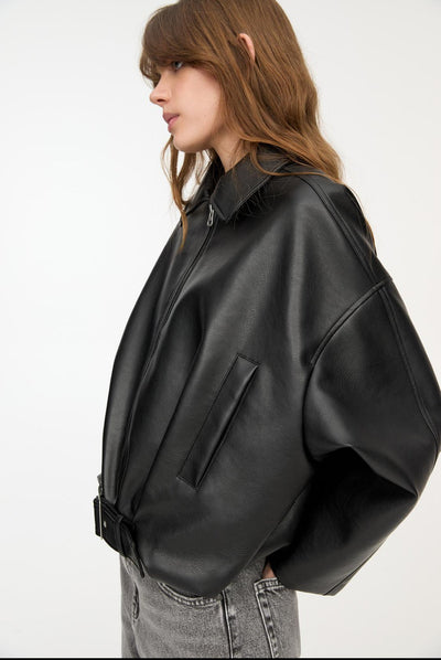 CLAIRE Veste en cuir virale