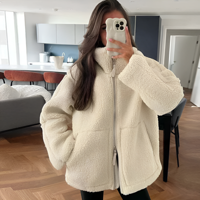 MODEDIVINE | Manteau Teddy de printemps