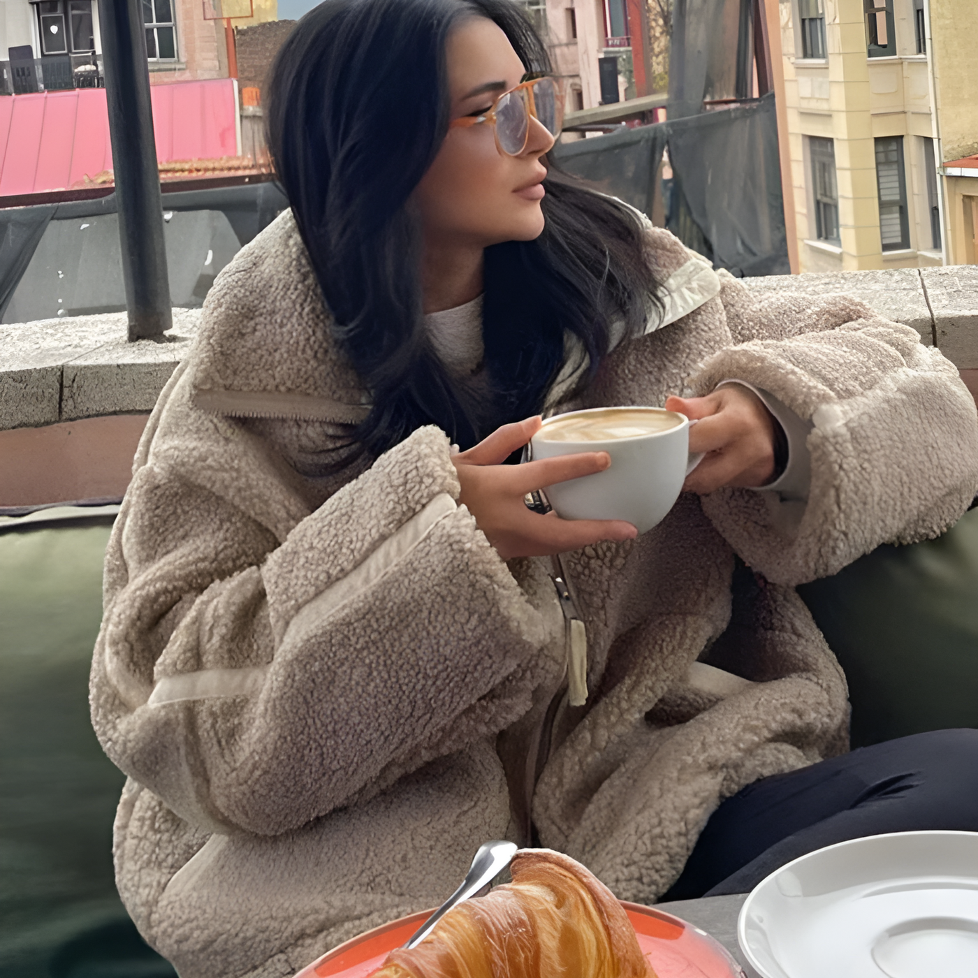 MODEDIVINE | Manteau Teddy de printemps