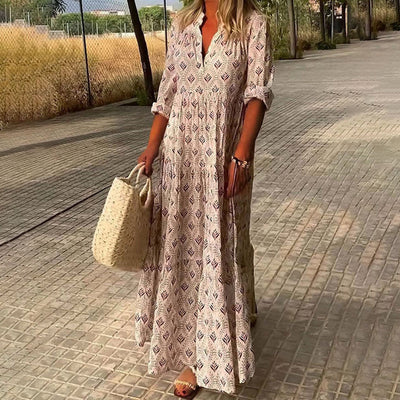 MODEDIVINE | CLARA Robe maxi bohème