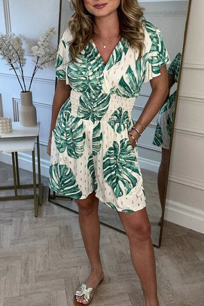 MODEDIVINE | Combinaison Décontractée à Imprimé Floral
