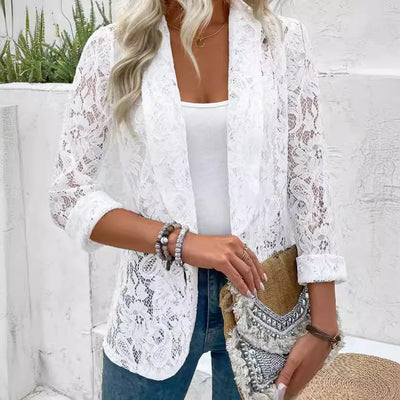 MODEDIVINE | Veste LIVIA avec détails en dentelle