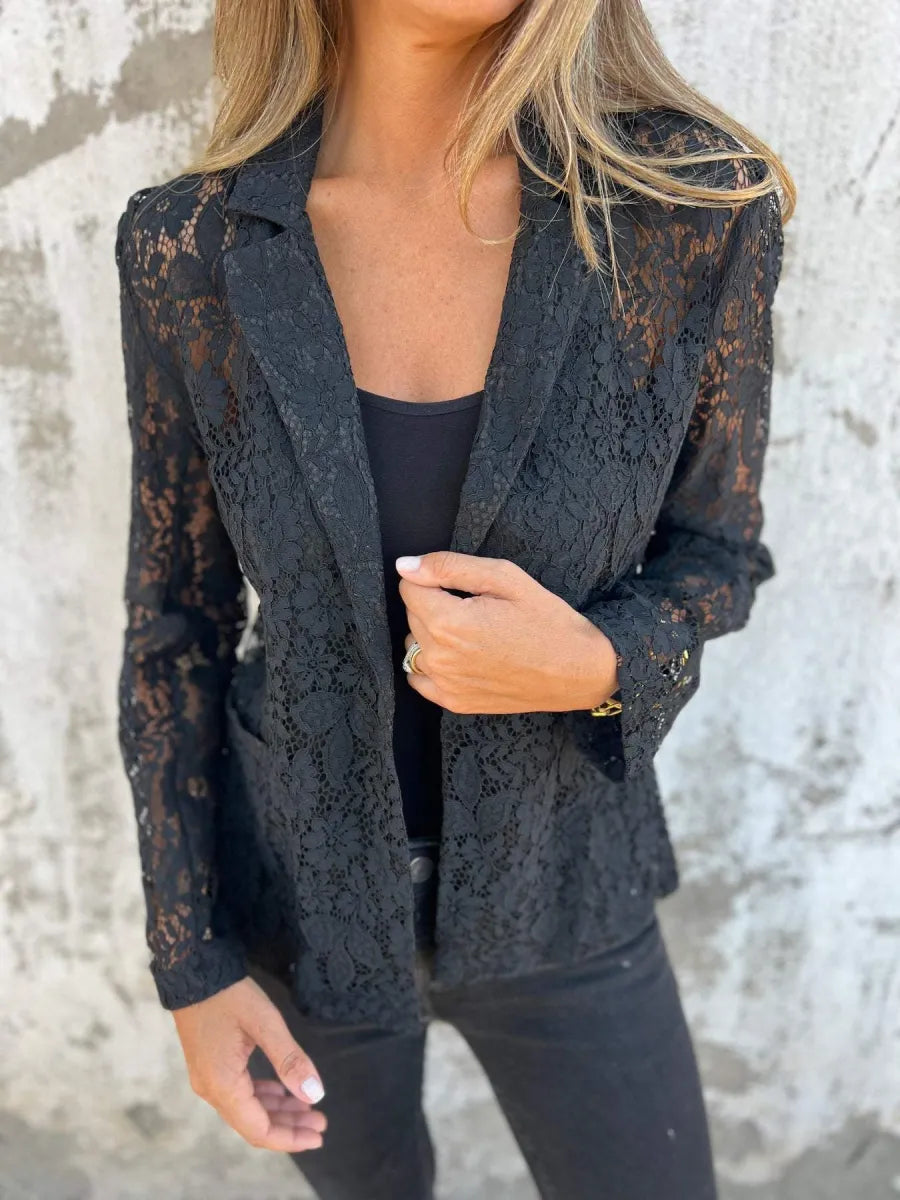 MODEDIVINE | Veste LIVIA avec détails en dentelle